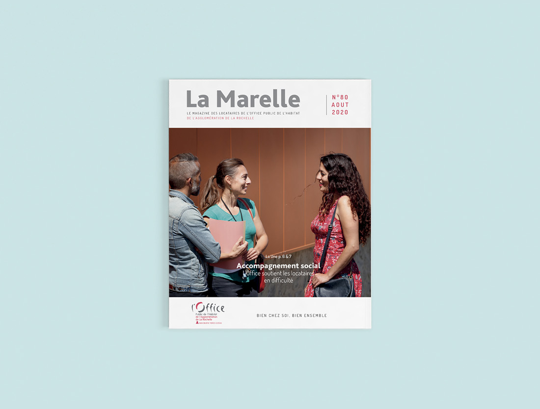 Magazine La Marelle / Mise en page couverture