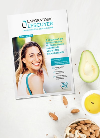 Brochures du Laboratoire Lescuyer, mailing santé sur les produits de micronutrition