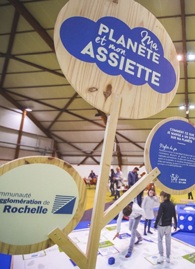 Stand et signalétique pour le stand de l'agglomération de La Rochelle