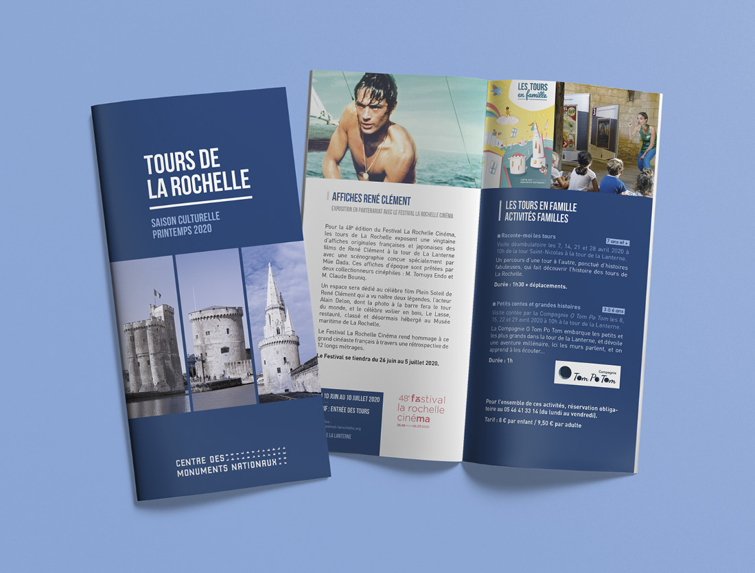 Brochures culturelle La Rochelle / mise en page