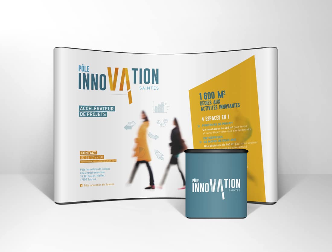 Identité graphique pôle innovation Saintes